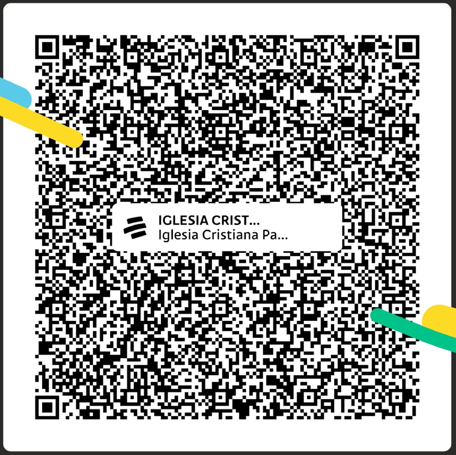 Código QR Donaciones Iglesia Palabra de Gloria